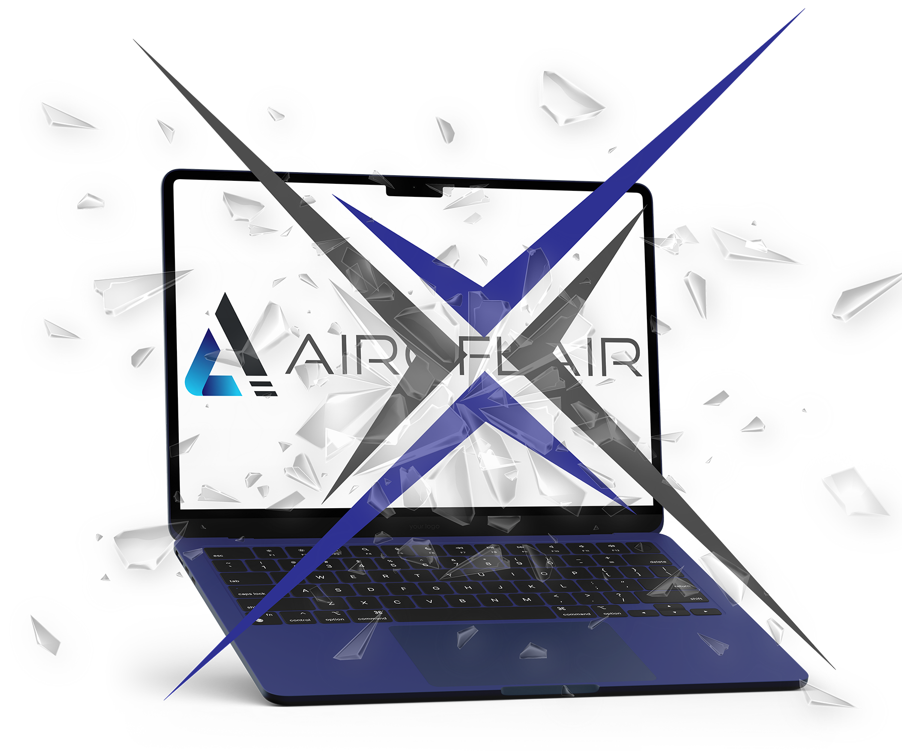 Airoflair platform preview on MacBook
